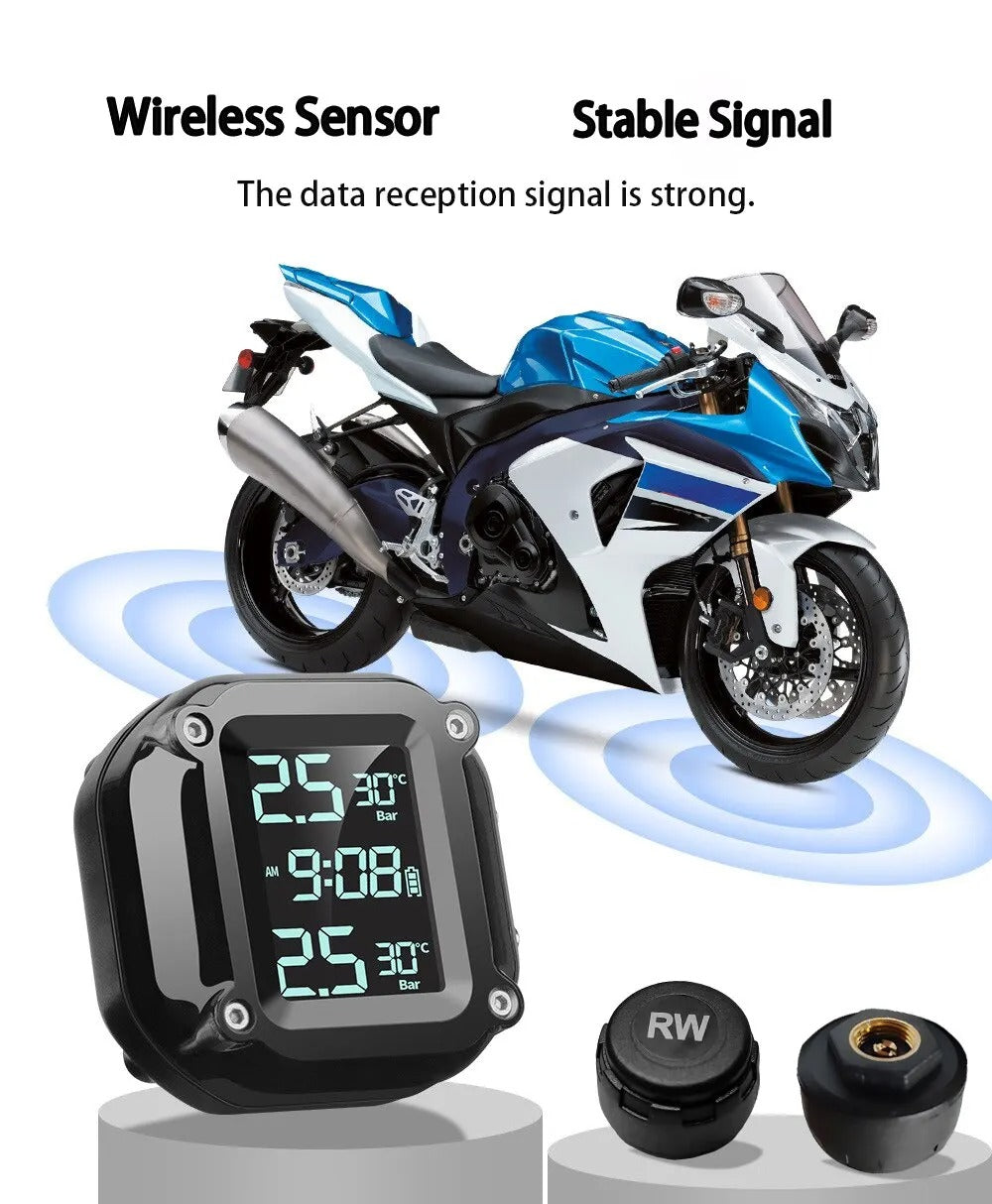 Pressure Guard Moto™- Motorcycle Tire Monitoring System