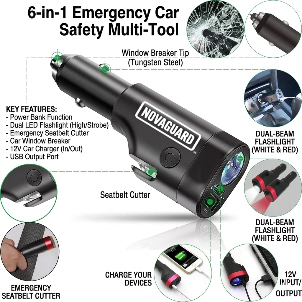 NOVAGUARD™ - Emergency Car Safety Tool