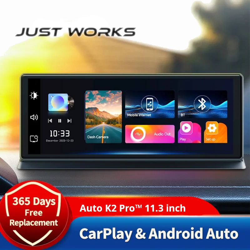 AUTO K2 PRO™ - WIRELESS CARPLAY & ANDROID CAR DVR INFOTAINMENT